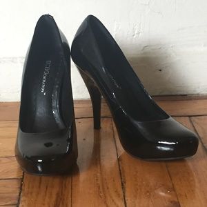BCBGeneration Patent Leather Black Pumps, BG-Edith